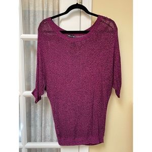 Knit Dolman-sleeve sweater - never been worn!